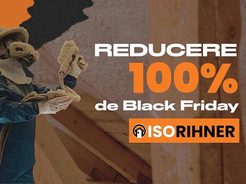 obține 100% reducere de black friday la izolația cu spumă poliuretanică! descoperă cum poți câștiga o izolație gratis pentru casa ta!