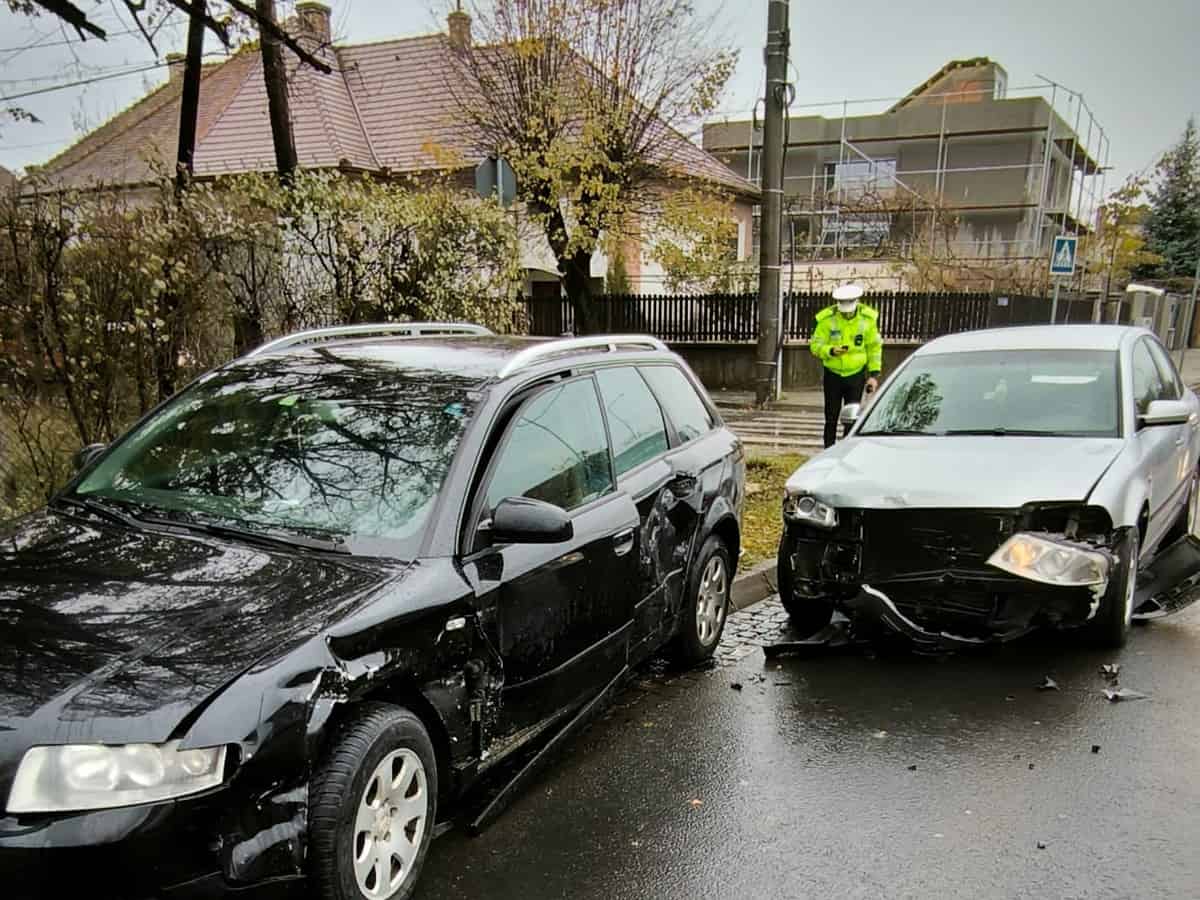 accident cu doi răniți pe strada moldoveanu în sibiu