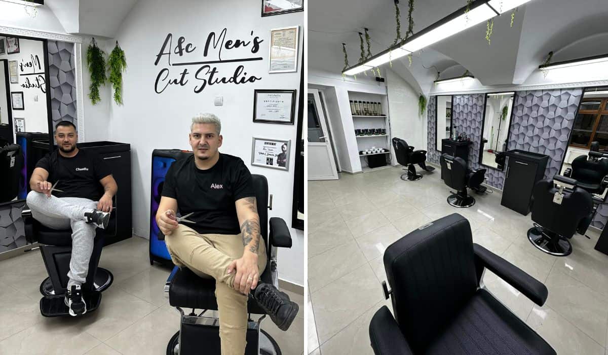 nouă frizerie în sibiu, pe corso. alex și claudiu te întâmpină la a&c men's cut studio cu oferta lunii decembrie