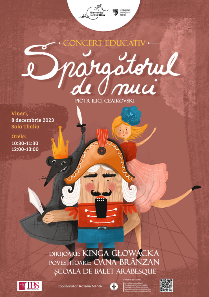 două concerte atractive joi și vineri la filarmonica de stat din sibiu. nu ratați "spărgătorul de nuci"!