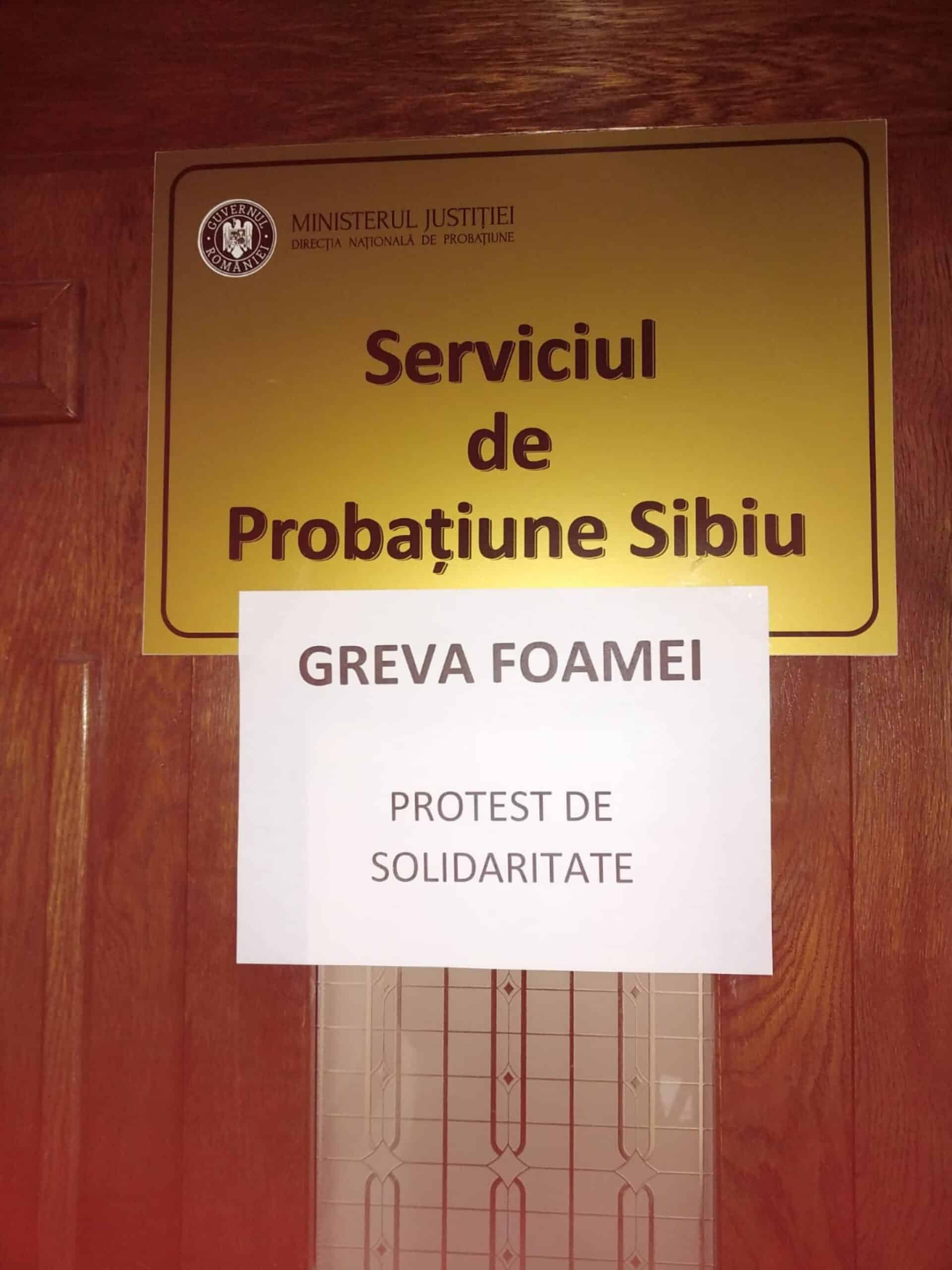 Greva foamei la Serviciul de Probațiune Sibiu. Consilierii cer salarii mai mari: „Am apelat la o soluție extremă de protest”