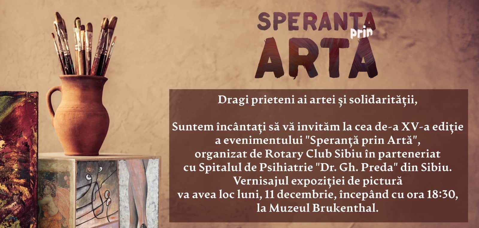 „speranță prin artă” revine la sibiu cu cea de-a 15-a ediție