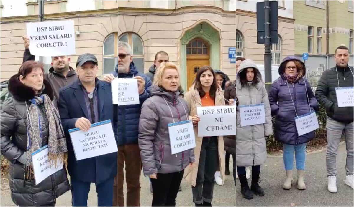 dsp sibiu continuă protestul început în urmă cu aproape o lună. angajații cer demisia ministrului rafila: „nu ne ignorați, nu cedăm!” (video)