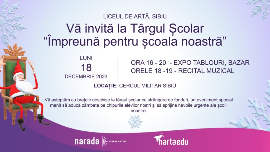 Bazar cu vânzare de tablouri la Liceul de Artă. Cu banii strânși, elevii vor să schimbe ferestrele clădirii în care învață