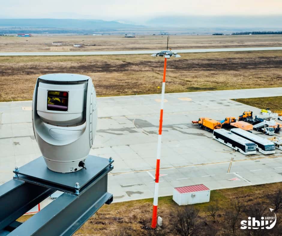 aeroportul din sibiu are cea mai performantă cameră cu termoviziune din românia. a costat 1 milion de euro