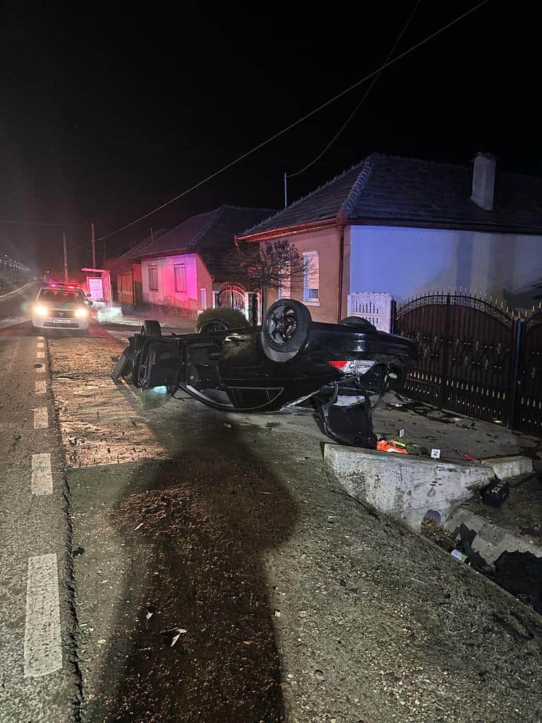 Accident grav la ieșire din Copșa Mică spre Mediaș. Bebeluș de 8 luni și bărbat de 29 de ani, decedați