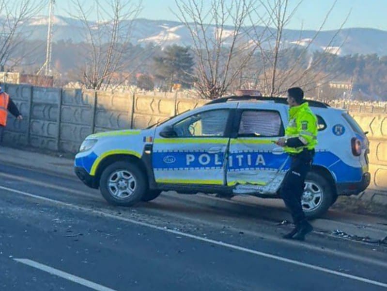 mașina de poliție implicată în accidentul din cisnădie avea semnalul acustic pornit. șoferița nu a dat prioritate