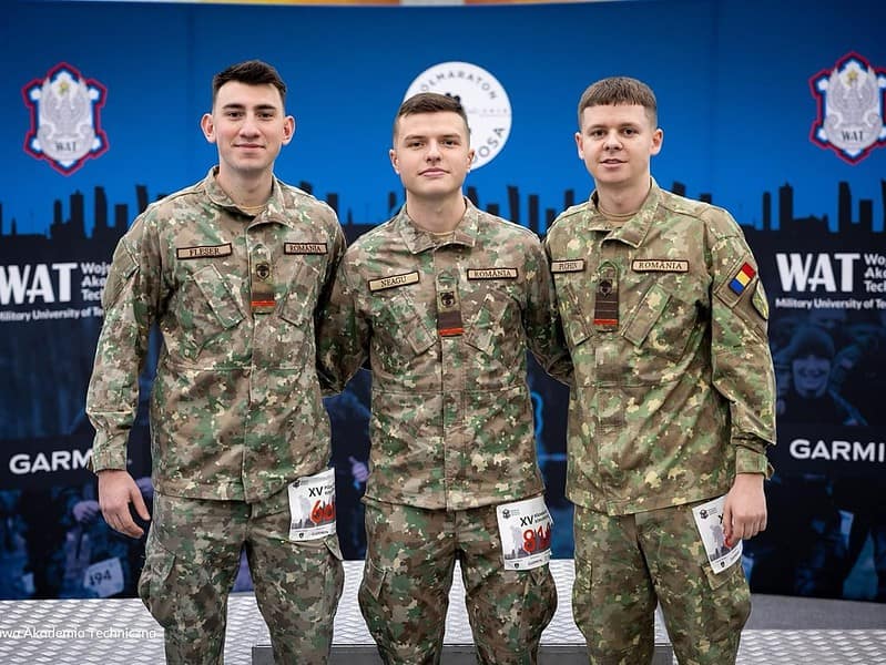 performanțe remarcabile pentru 3 studenți de la aft sibiu la semimaratonul militar din capitala poloniei (foto)