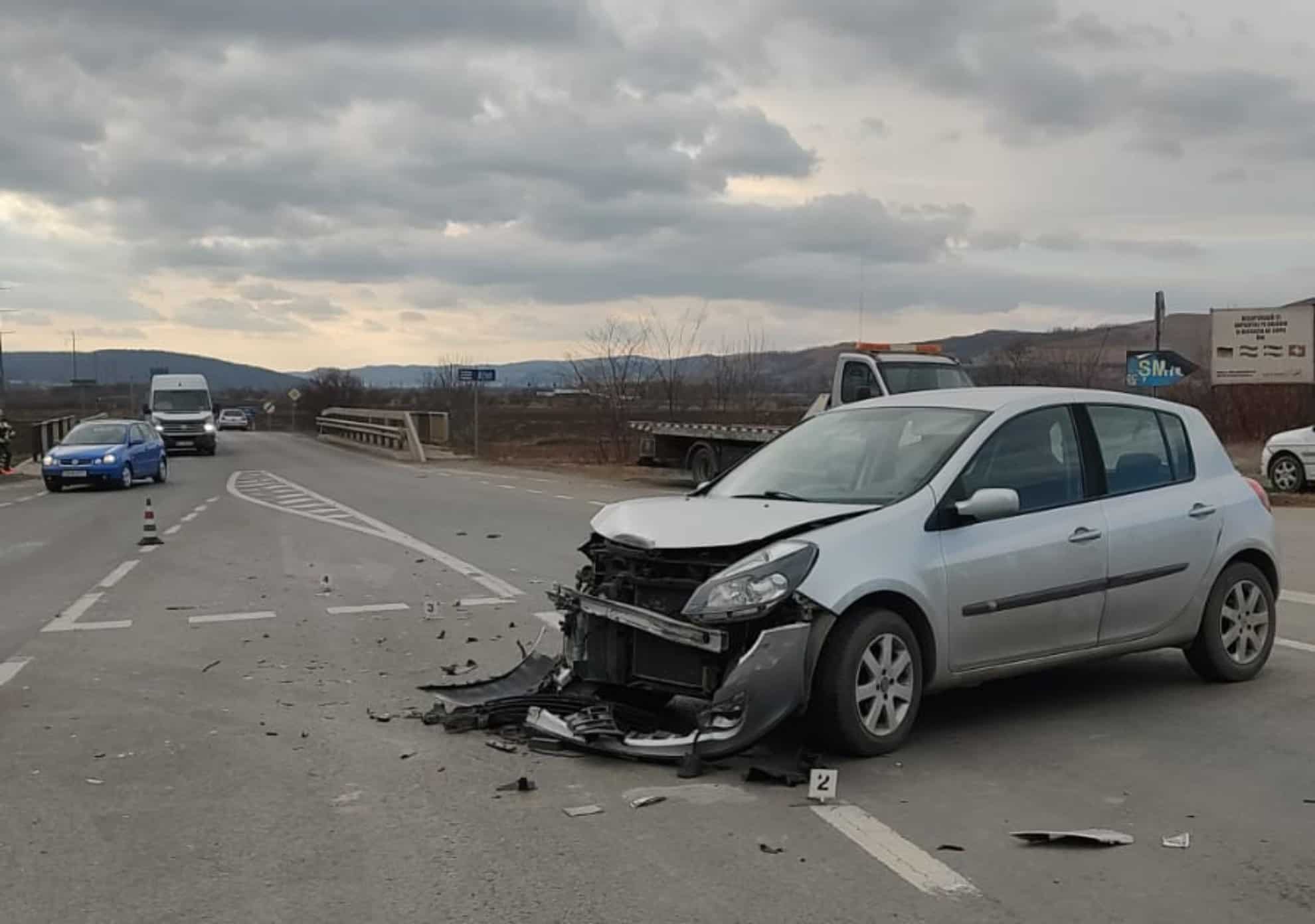 Accident pe DN14 la Ațel din cauza unui șofer care a intrat în intersecție fără sa dea prioritate