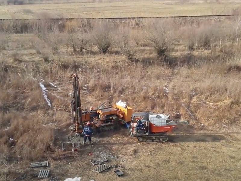 imagini de pe viitoarea autostradă a13 sibiu - făgăraș. se efectuează foraje geotehnice (video)