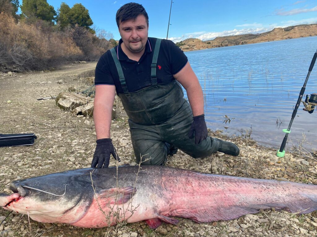 Un sibian stabilit în Austria prinde pești uriași, de peste 80 de kilograme. Marius: „Este un sport costisitor, dar merită” (foto)