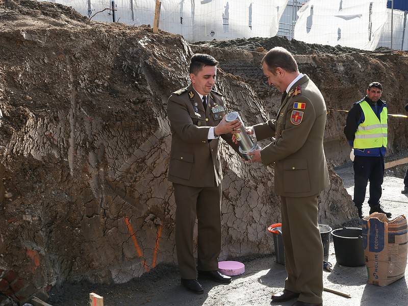 Noul pavilion al Spitalului Militar a fost sfințit. O capsulă a timpului a fost îngropată în fundația clădirii