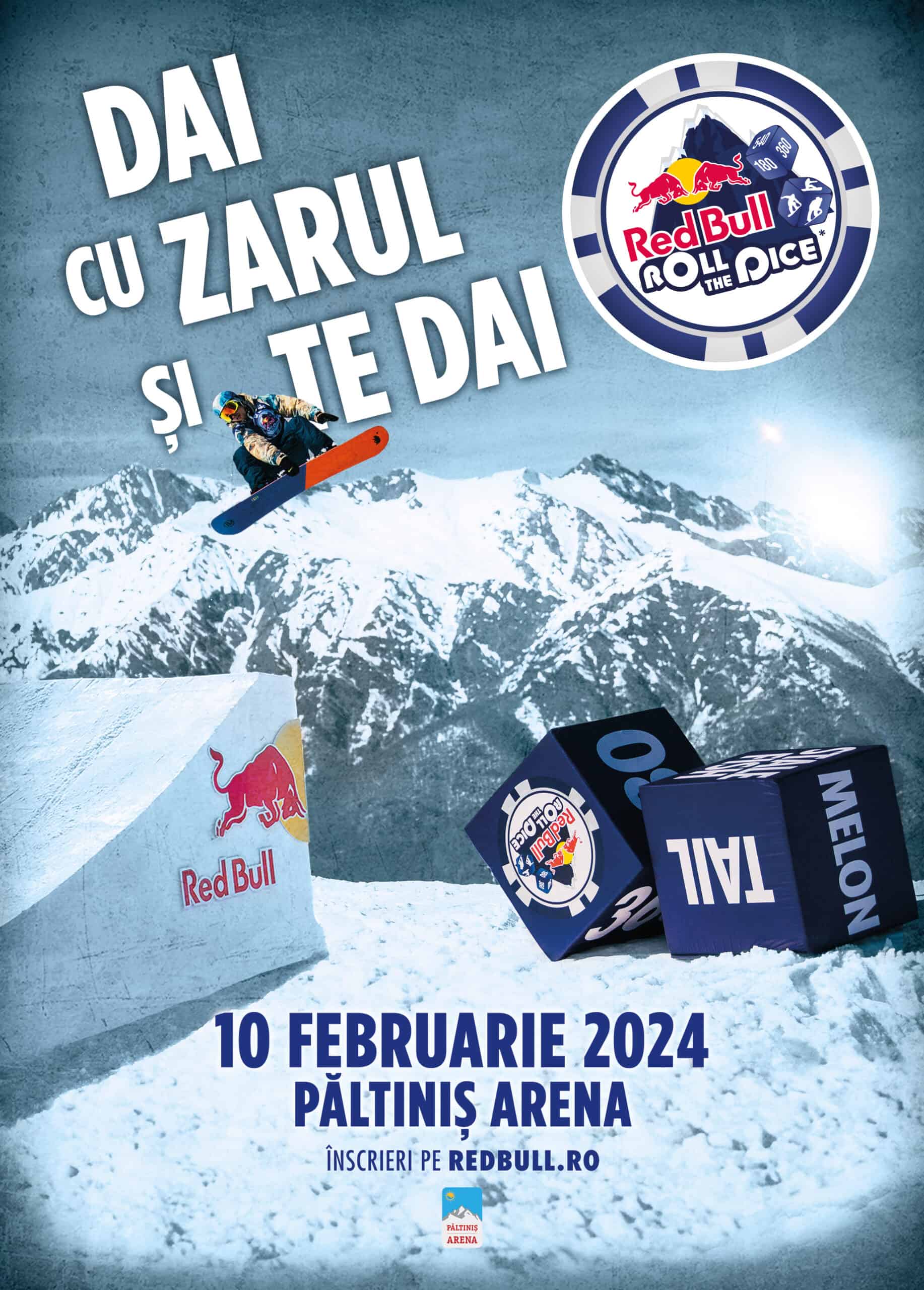 Dai cu zarul și te dai. Provocare și adrenalină, pe 10 februarie la Păltiniș Arena