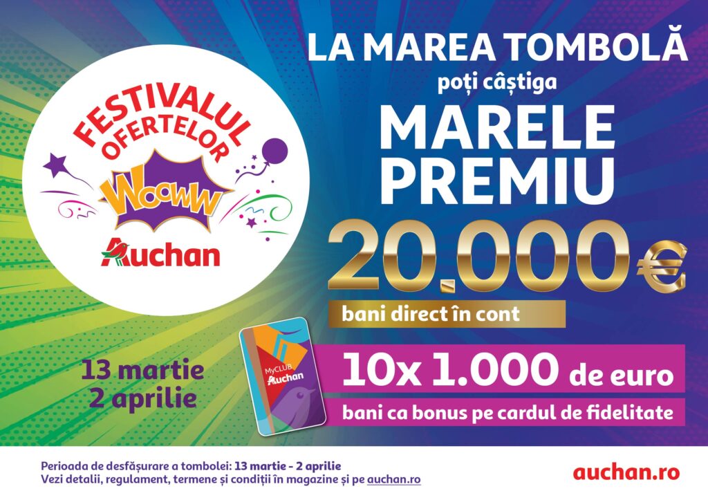 la festivalul ofertelor woww la auchan, ai reduceri de până la 50% la sute și sute de produse. descoperă ofertele zilei!