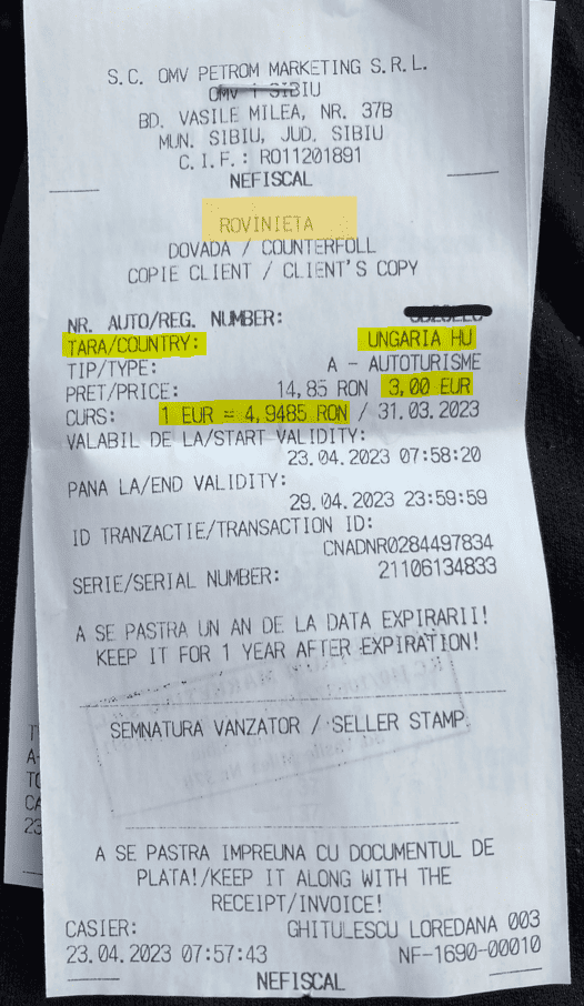 Sibian fraierit de OMV. A vrut să cumpere vinietă pentru Ungaria, dar a primit una de România și s-a ales cu o amendă. ”Mi se pare o nedreptate!”