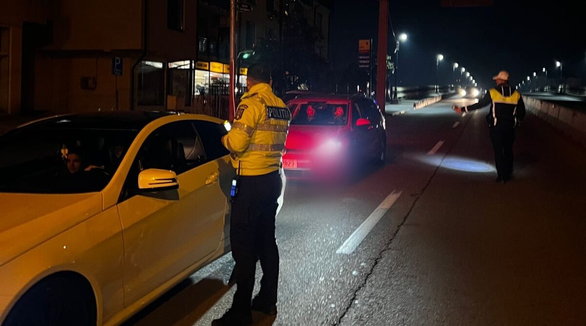 Sibian prins băut la volan pe Valea Oltului la Călimănești. Alcoolemie de aproape 0,8