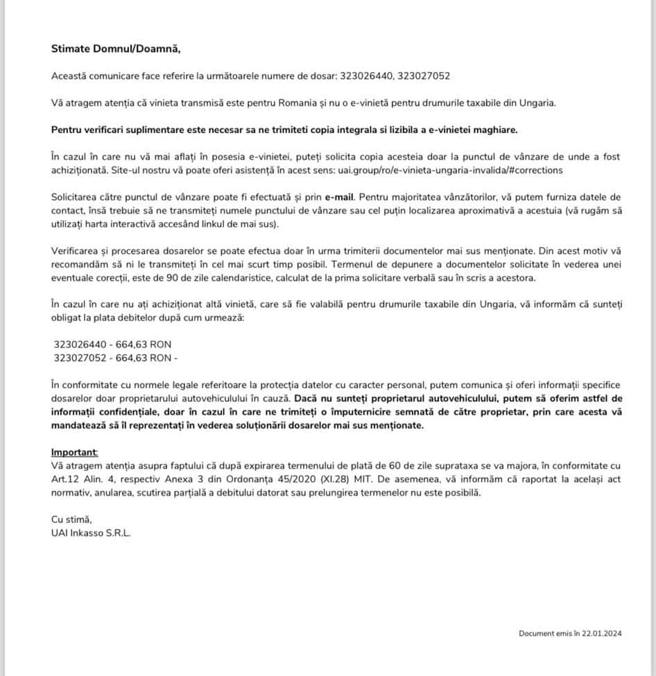 Sibian fraierit de OMV. A vrut să cumpere vinietă pentru Ungaria, dar a primit una de România și s-a ales cu o amendă. ”Mi se pare o nedreptate!”