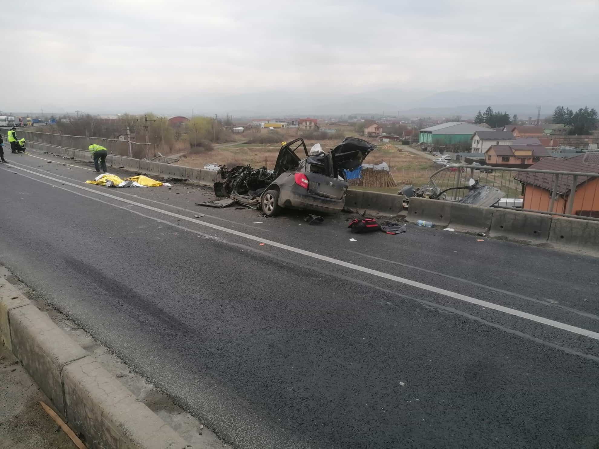 Imagini de la accidentul mortal de pe Centura Avrigului. Trei oameni și-au pierdut viața (video)