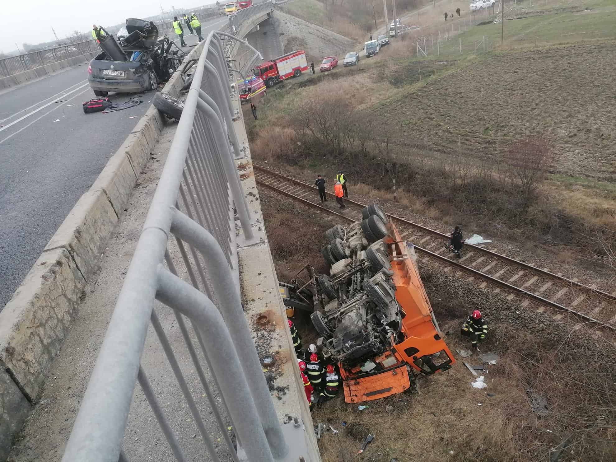 Imagini de la accidentul mortal de pe Centura Avrigului. Trei oameni și-au pierdut viața (video)