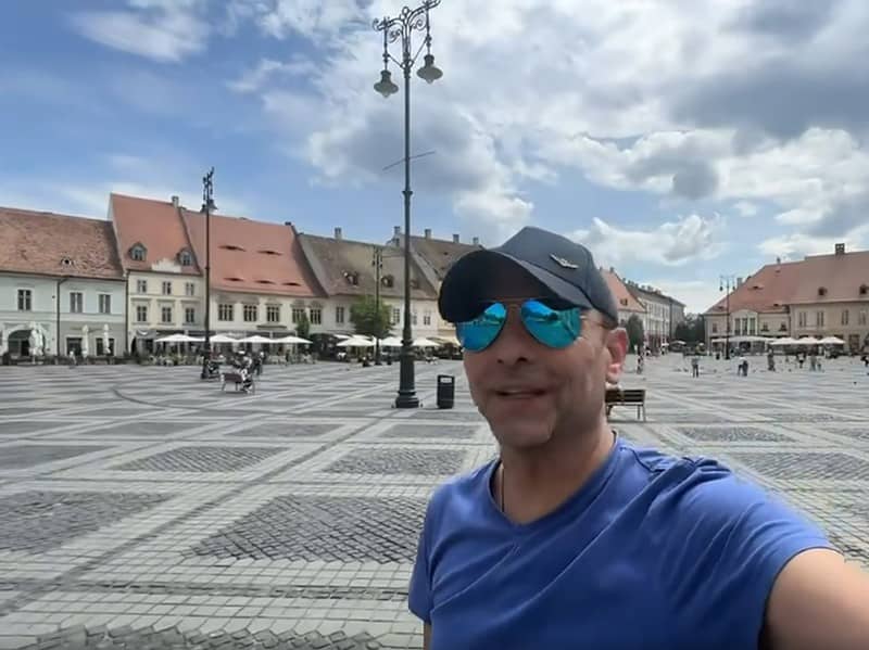 dan negru, impresionat de priveliștea din turnul sfatului. „se vede tare frumos sibiul” (video)