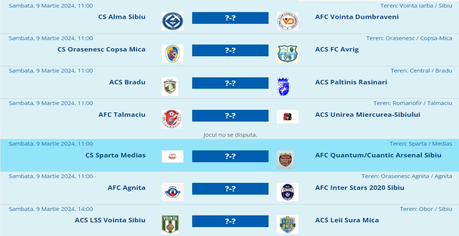 Sâmbătă se reia Liga 4 Sibiu. Păltiniș Rășinari și Voința Sibiu se bat pentru titlul județean