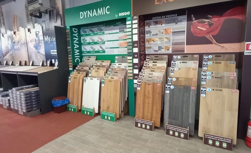 Parchet laminat, la super preț la magazinul Diego din Sibiu. Ideal pentru locuințe, dar și spații comerciale