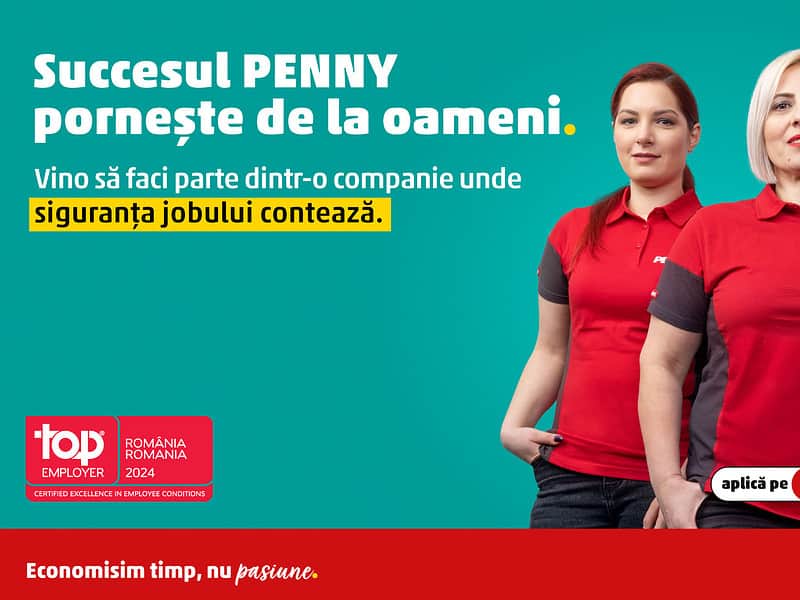 la penny, succesul pornește de la oameni. descoperă oportunitățile într-o echipă în care siguranța jobului contează!