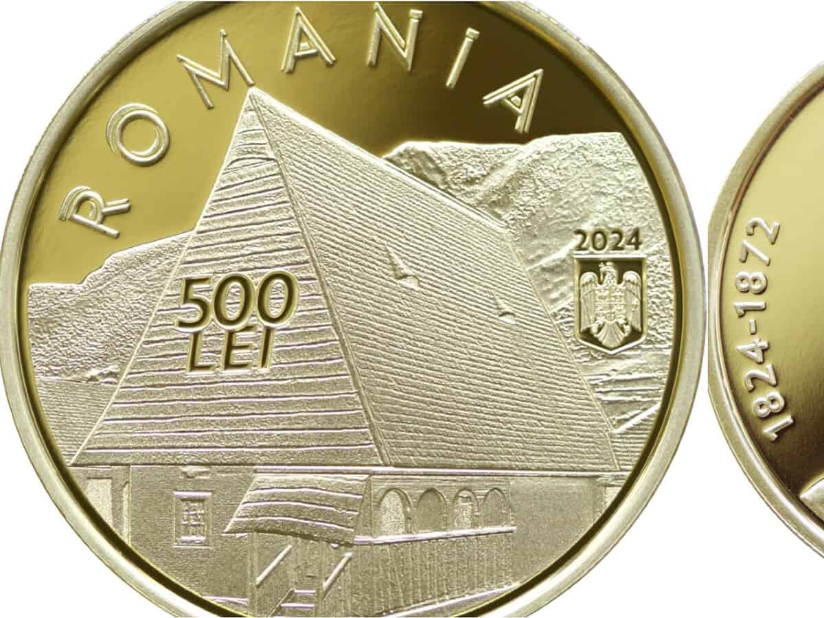 Moneda de 500 de lei din aur în memoria lui Avram Iancu va costa 15600 de lei plus TVA. BNR lansează trei monede de colecție cu acest prilej