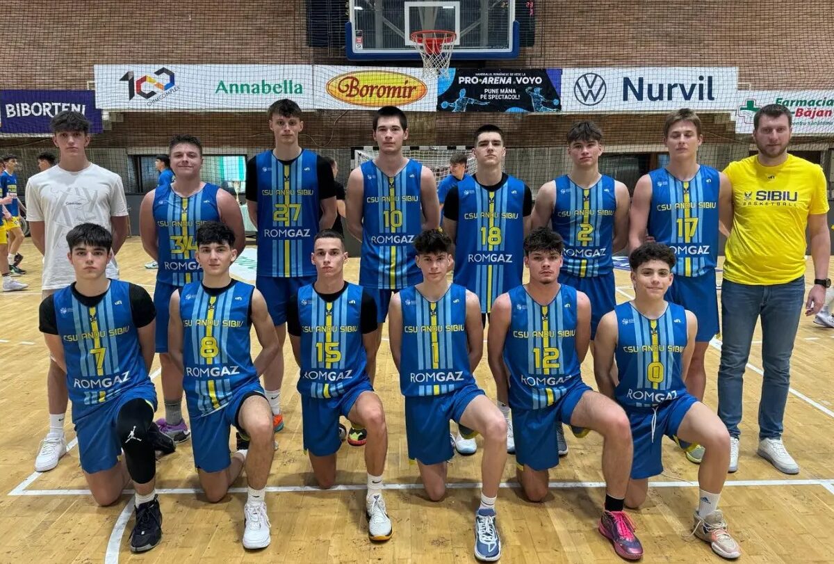 CSU Andu Sibiu, medalie de bronz la U 17. Un jucător nominalizat în echipa ideală a turneului final