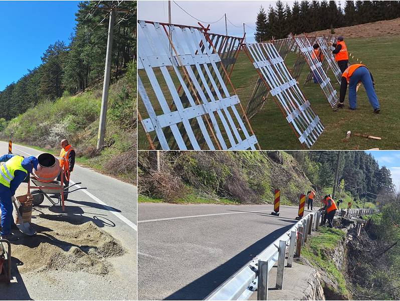 atenție, se lucrează pe mai multe drumuri din sibiu. se plombează gropile între avrig și poiana neamțului