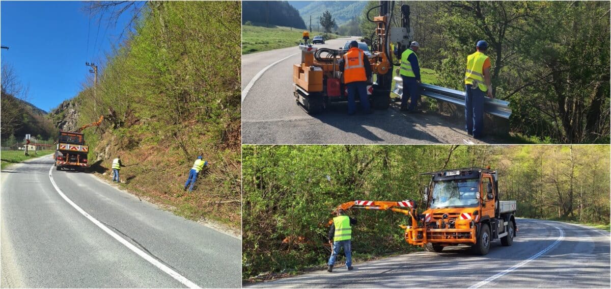 lucrări pe drumurile județene ale sibiului. se fac plombări între avrig și poiana neamțului