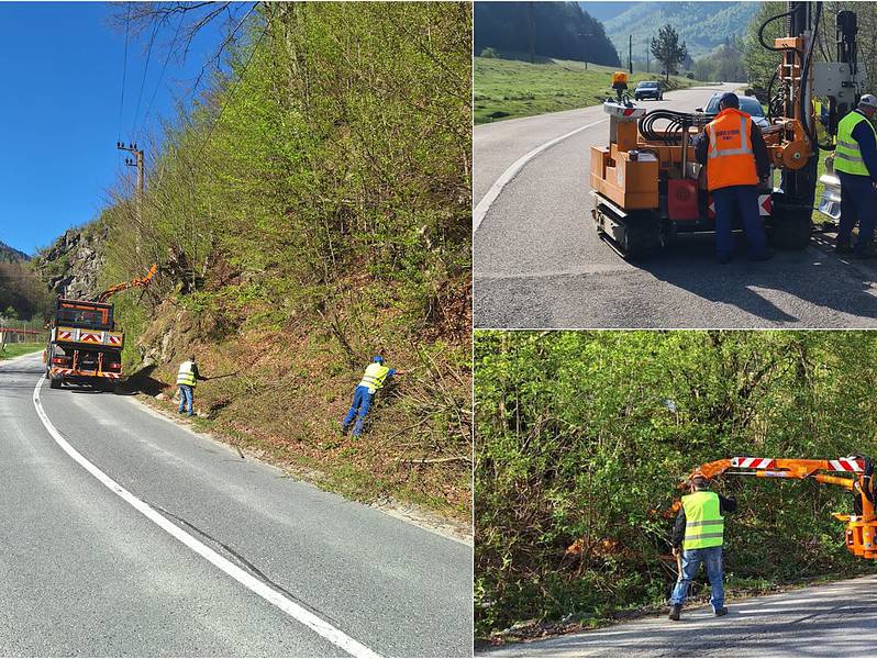 lucrări pe drumurile județene ale sibiului. se fac plombări între avrig și poiana neamțului