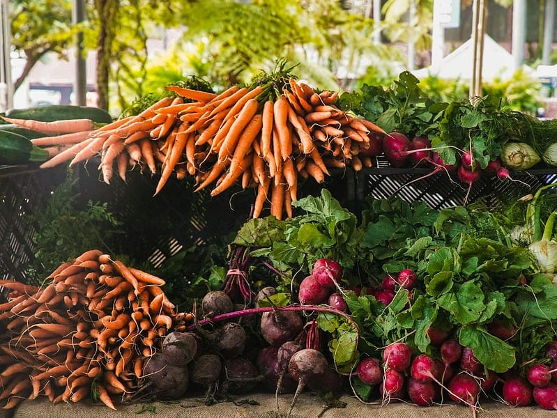 radish and carrots