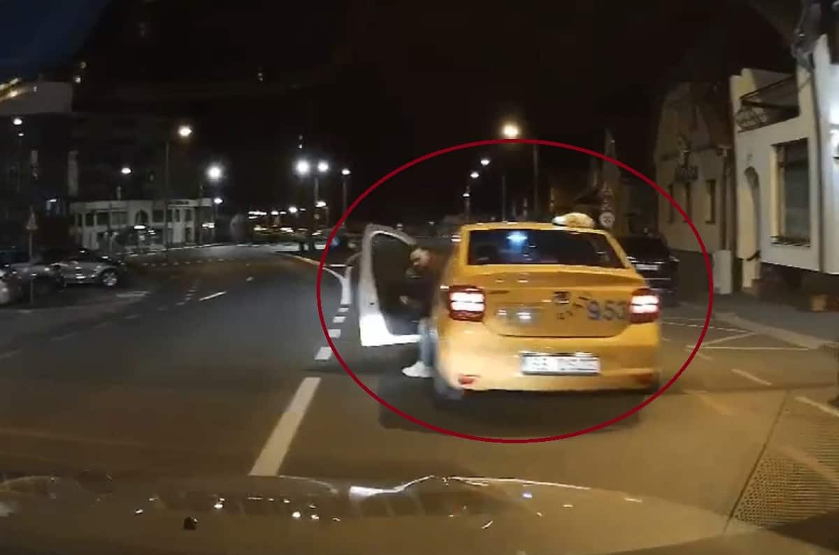 Un taximetrist a blocat o mașină de la Bolt în trafic după ce tot el a depășit neregulamentar pe Calea Turnișorului (video)