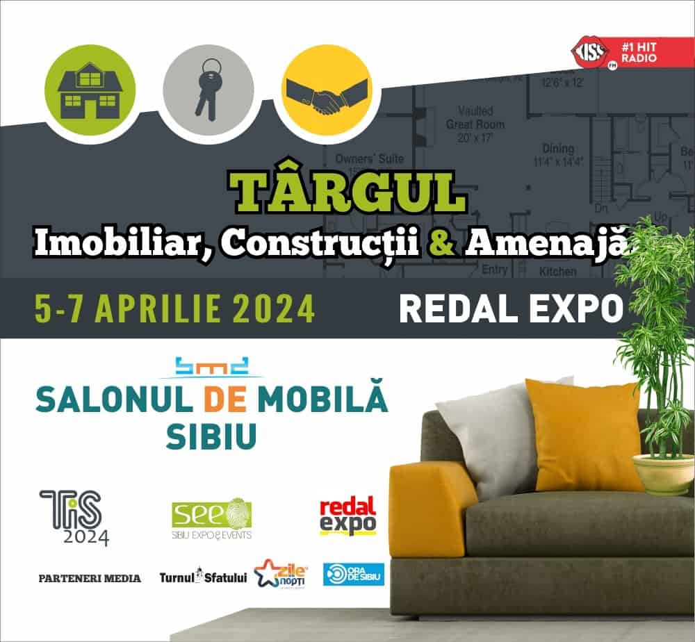 Târgul imobiliar și Salonul de Mobilă revin în weekend la Sibiu. Expozanții au pregătit oferte atractive