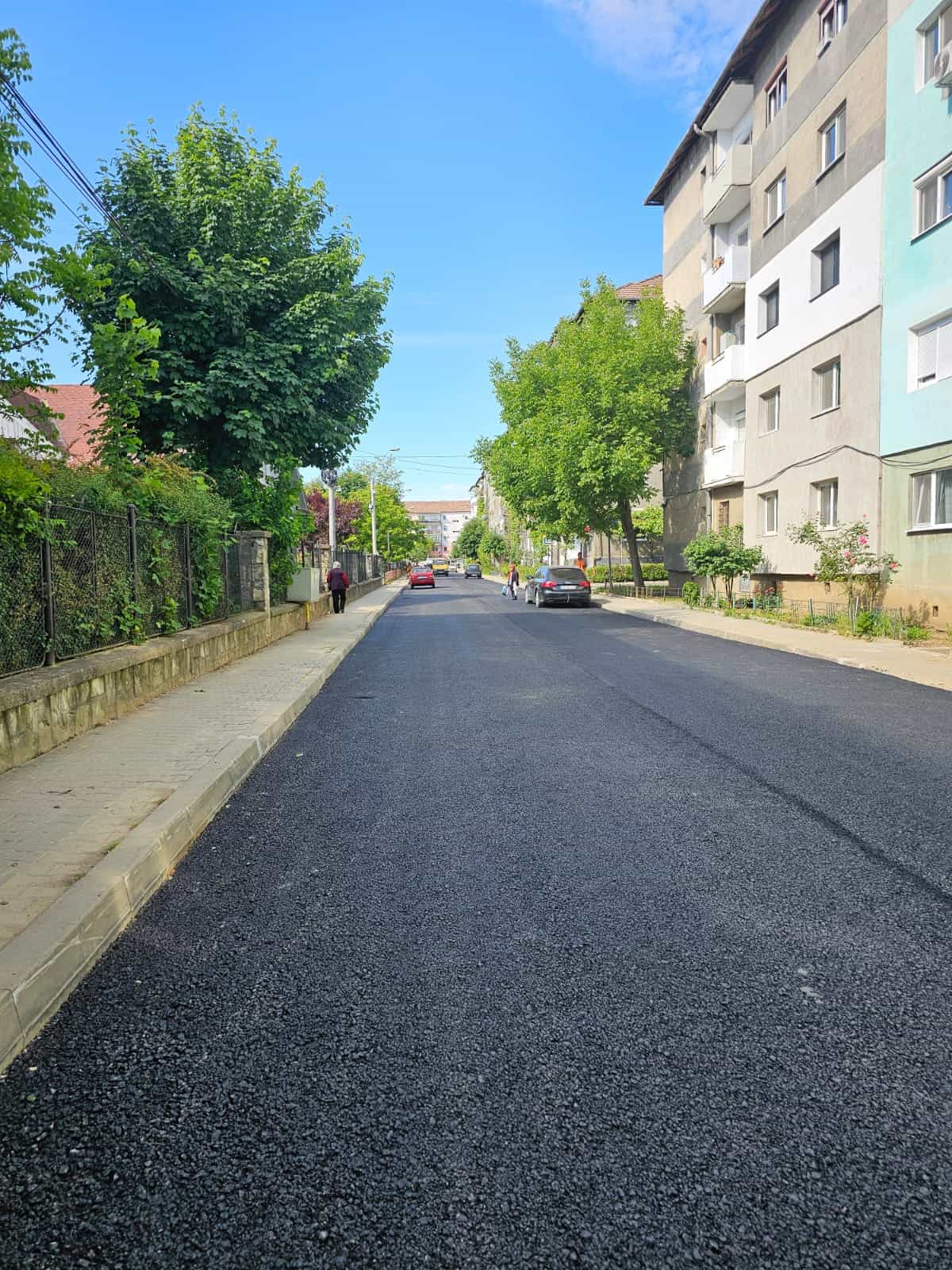 lucrări de asfaltare pe strada someșului din mediaș (foto video)