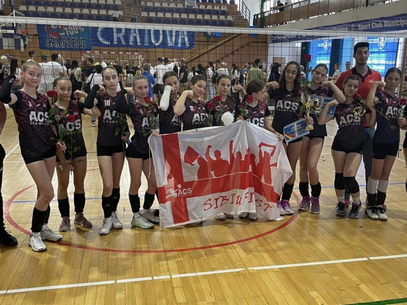 “panterele” de la champions sibiu s-au clasat pe locul 4 la turneul final de volei u 13