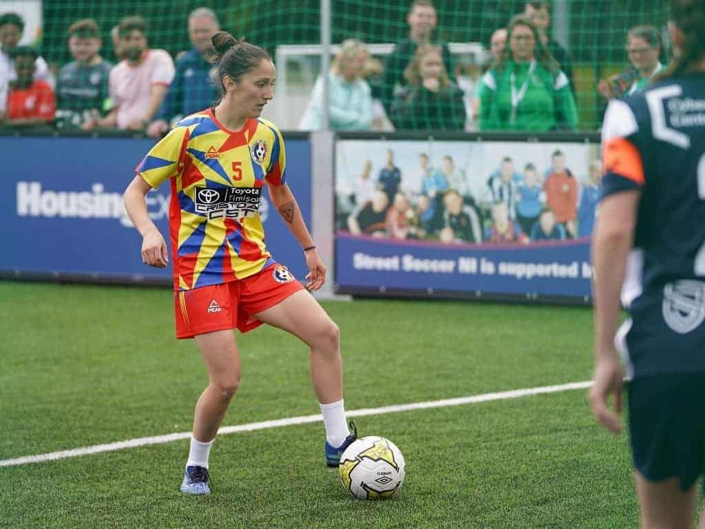 Experiență de neuitat pentru sibianca Denisa Chirilă la Europeanul de fotbal în stradă (foto)