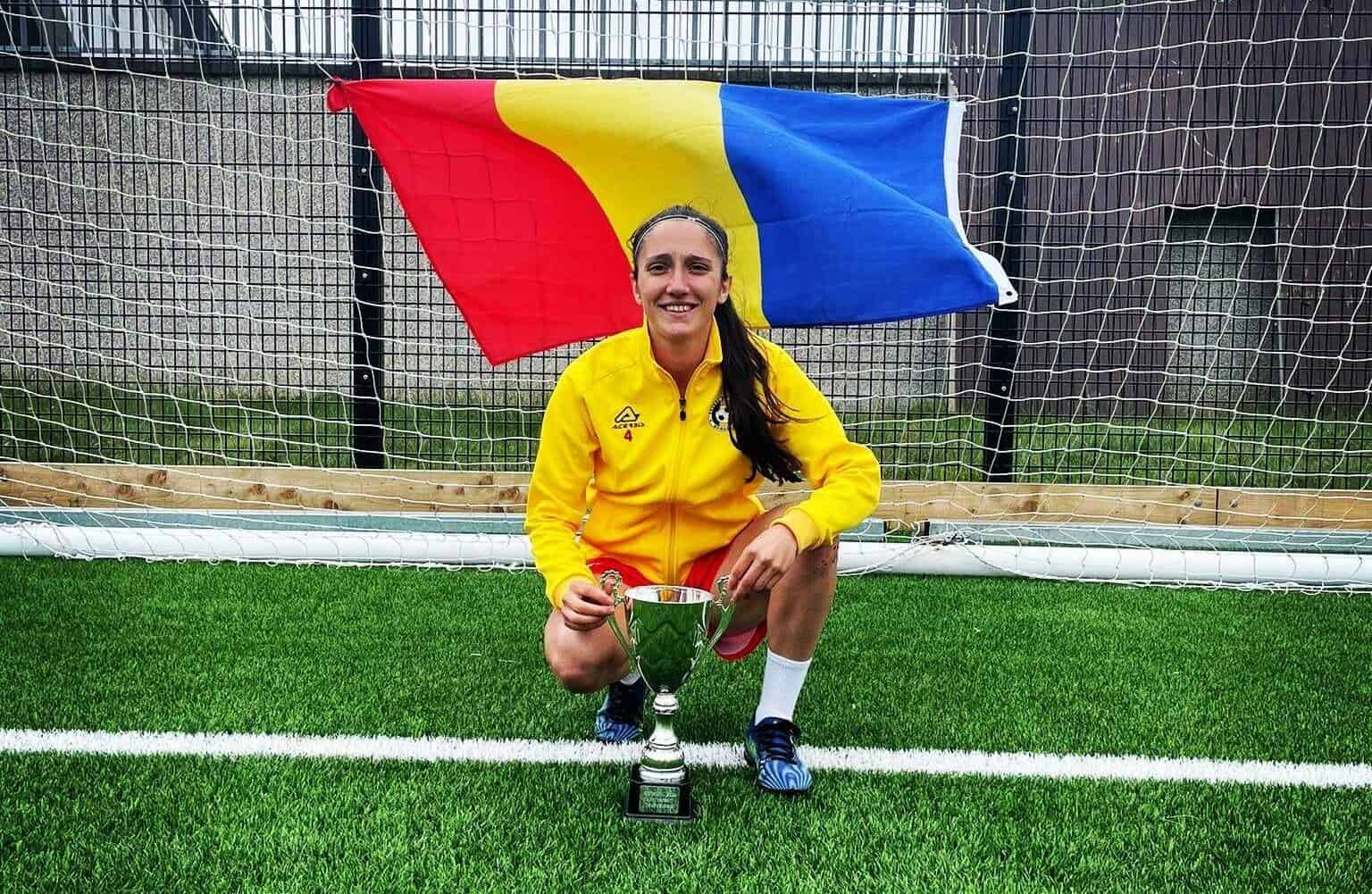 Experiență de neuitat pentru sibianca Denisa Chirilă la Europeanul de fotbal în stradă (foto)