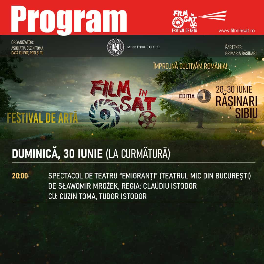 Firicel din Las Fierbinți organizează în weekend festivalul ”Film în sat” la Rășinari