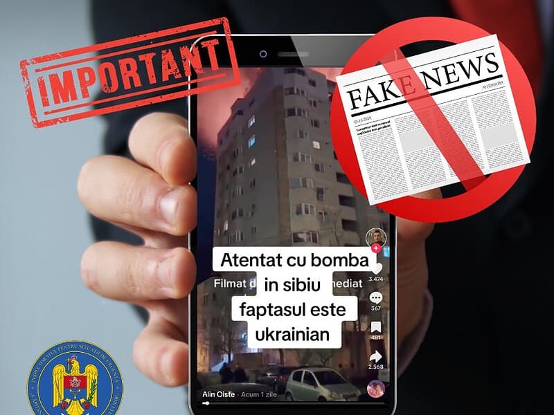 isu dezminte informațiile false despre incendiu și atentat cu bombă în sibiu