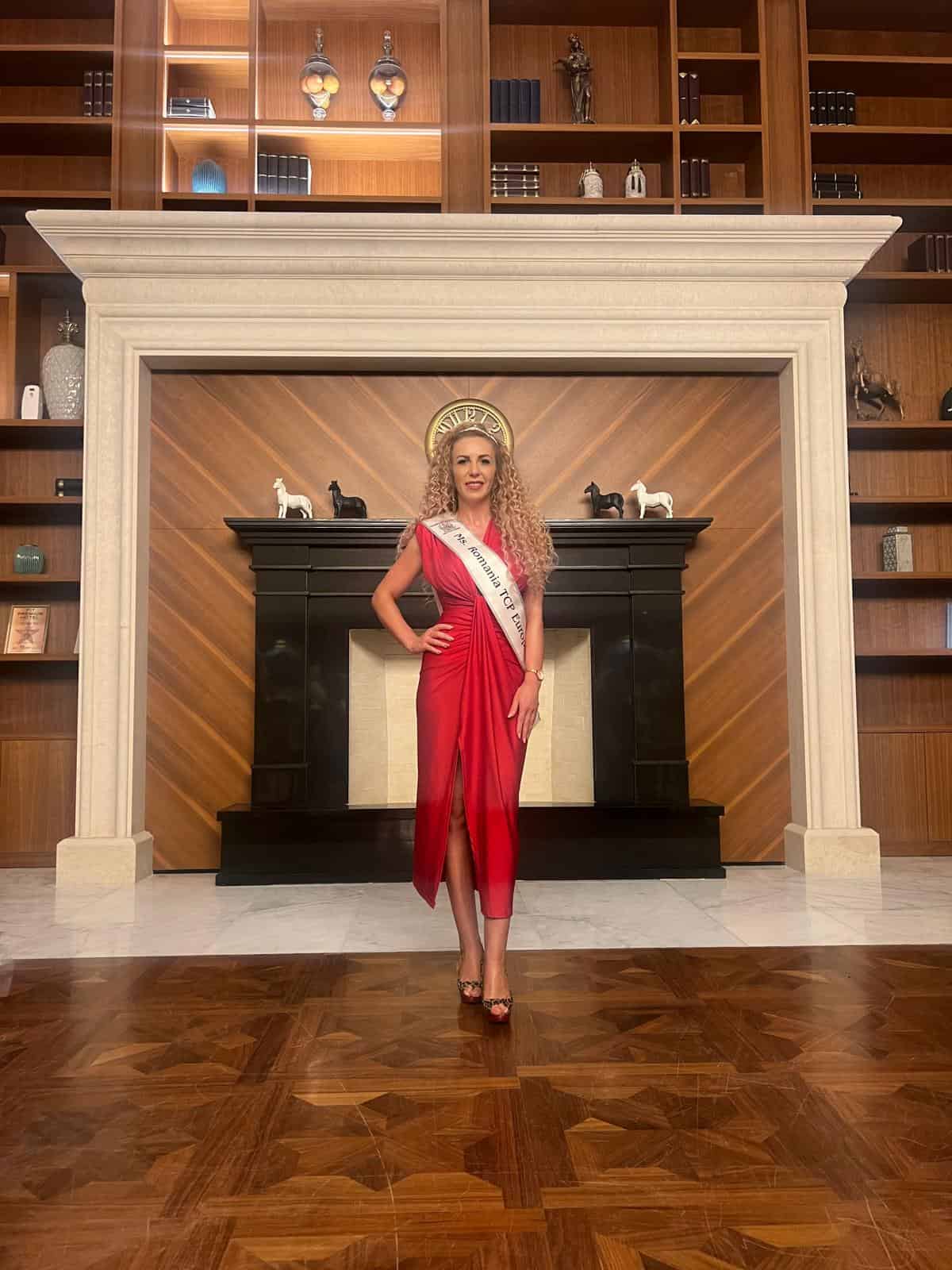 Sibianca Ana Maria Voicu aleasă cea mai frumoasă femeie din Europa la un celebru concurs de Miss