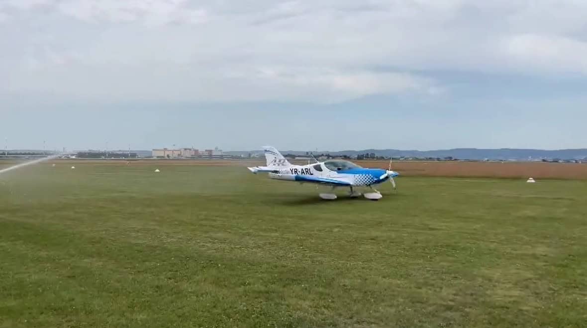 Aeroclubul Hermann Oberth din Sibiu are un nou avion în flotă (foto video)