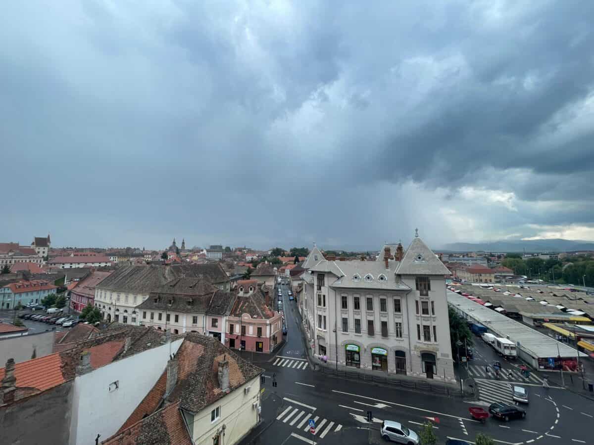 Avertizare de vreme severă pentru județul Sibiu până marți la ora 23:00