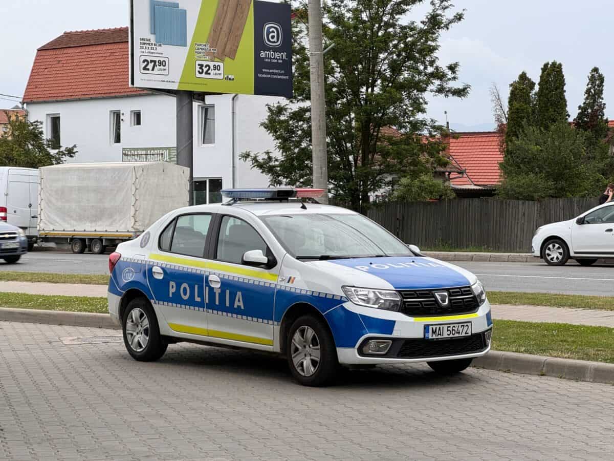 Șofer din Sibiu prins în trafic drogat la volan pe un drum județean