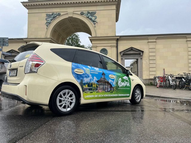 peste 600 de taxiuri colantate vor promova românia în timpul euro 2024 (foto)