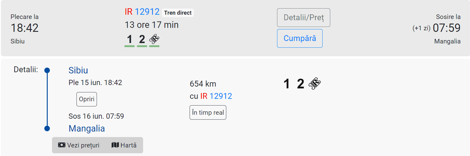 Cum ajungi din 15 iunie de la Sibiu la mare cu Trenurile Soarelui