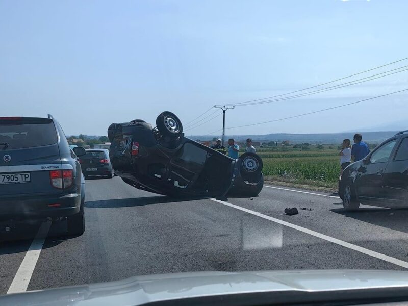 accident în lanț cu 4 mașini pe dn1 între avrig și sibiu