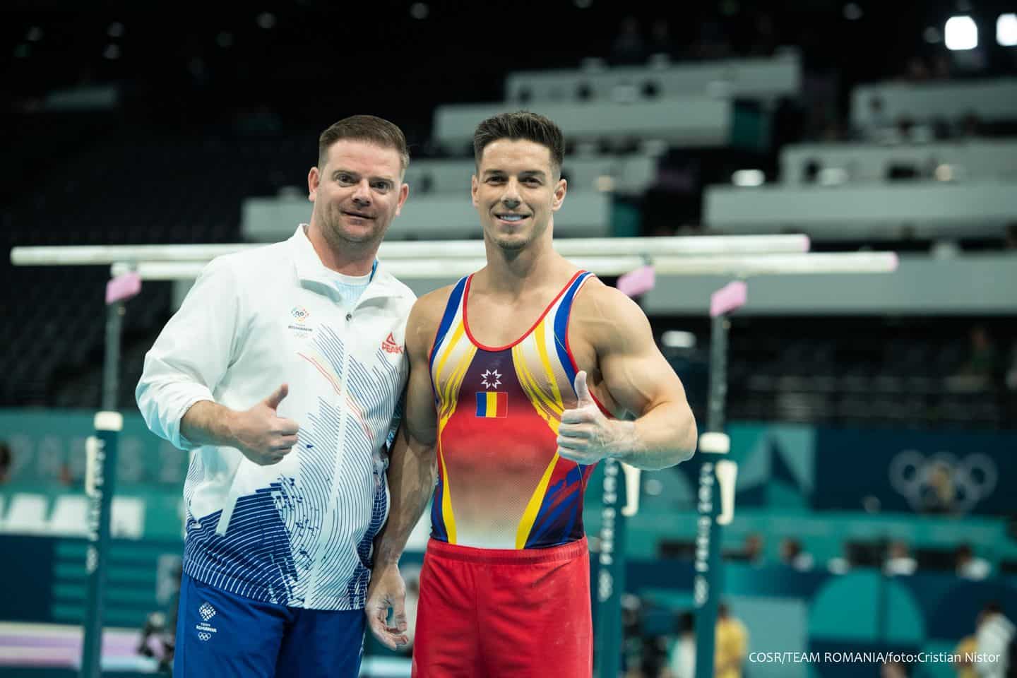 Gimnastul sibian Andrei Muntean a efectuat primul antrenament la Paris