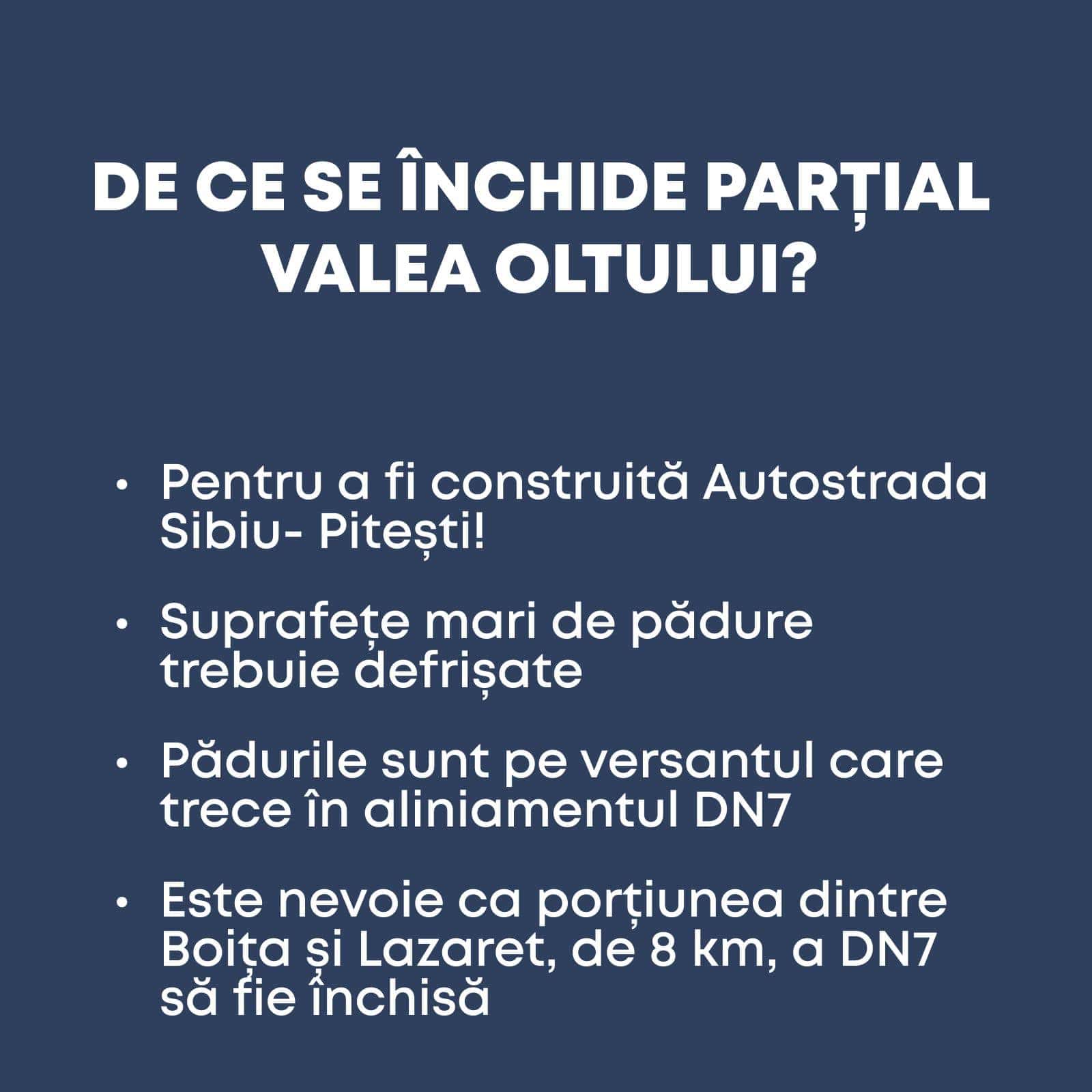 Clarificări din partea CNAIR legat de închiderea drumului pe Valea Oltului